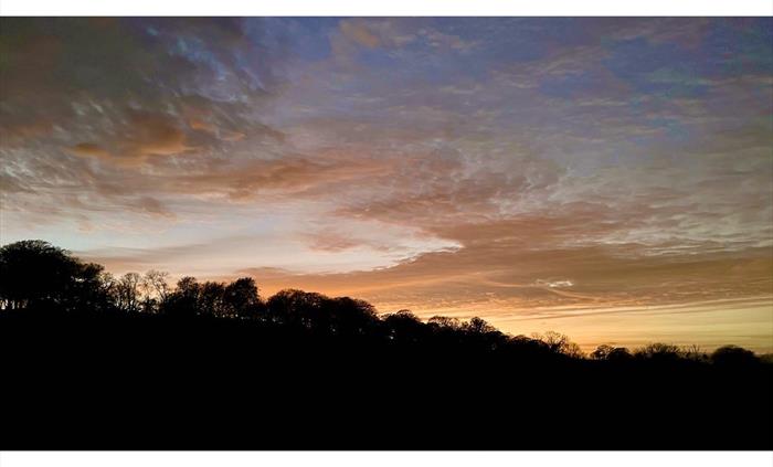 The apartment faces directly west and takes advantage of the wonderful sunsets we experience in Carmarthenshire.